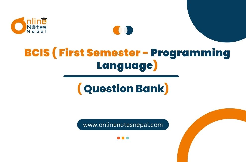 Question Bank of Programming Language